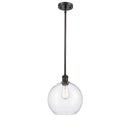 Athens Mini Pendant shown in the Oil Rubbed Bronze finish with a Seedy shade