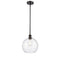 Athens Mini Pendant shown in the Oil Rubbed Bronze finish with a Seedy shade