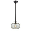 Gorham Mini Pendant shown in the Oil Rubbed Bronze finish with a Mica shade