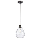 Waverly Mini Pendant shown in the Oil Rubbed Bronze finish with a Clear shade