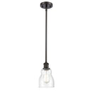 Ellery Mini Pendant shown in the Oil Rubbed Bronze finish with a Seedy shade