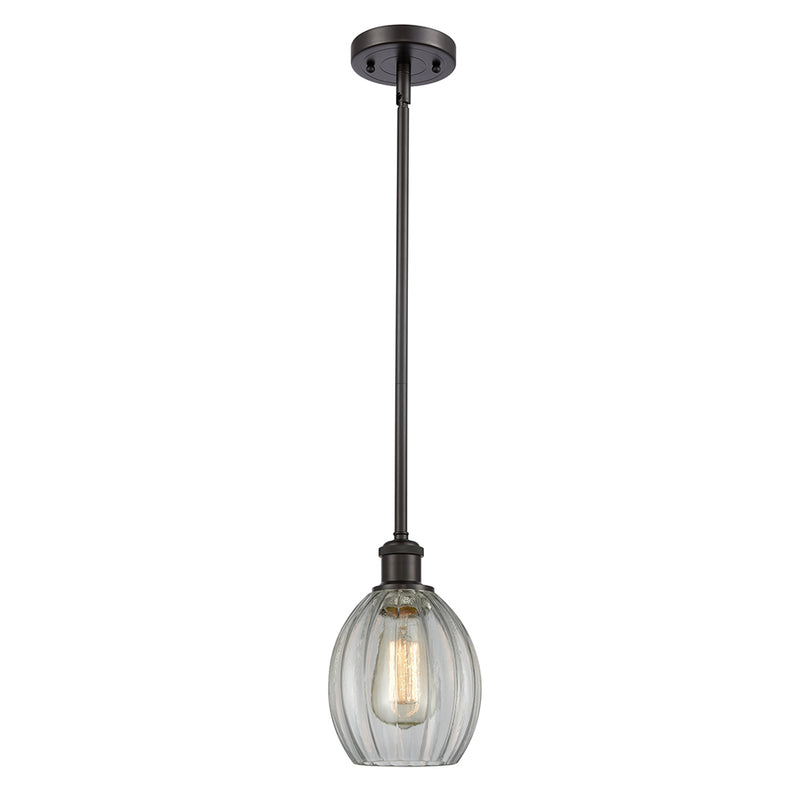 Eaton Mini Pendant shown in the Oil Rubbed Bronze finish with a Clear shade