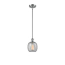 Belfast Mini Pendant shown in the Polished Chrome finish with a Seedy shade