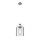 Cobbleskill Mini Pendant shown in the Polished Chrome finish with a Clear shade