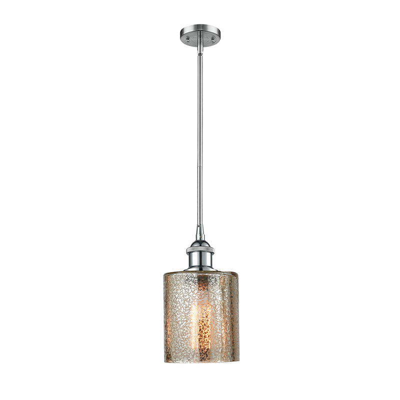 Cobbleskill Mini Pendant shown in the Polished Chrome finish with a Mercury shade