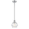 Deco Swirl Mini Pendant shown in the Polished Chrome finish with a Clear shade