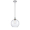 Athens Mini Pendant shown in the Polished Chrome finish with a Seedy shade