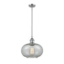 Gorham Mini Pendant shown in the Polished Chrome finish with a Charcoal shade