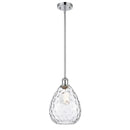 Waverly Mini Pendant shown in the Polished Chrome finish with a Clear shade