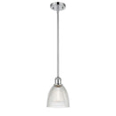 Castile Mini Pendant shown in the Polished Chrome finish with a Clear shade