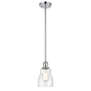 Ellery Mini Pendant shown in the Polished Chrome finish with a Seedy shade