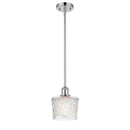 Niagra Mini Pendant shown in the Polished Chrome finish with a Clear shade