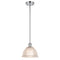 Arietta Mini Pendant shown in the Polished Chrome finish with a Clear shade