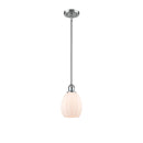 Eaton Mini Pendant shown in the Polished Chrome finish with a Matte White shade