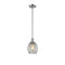 Eaton Mini Pendant shown in the Polished Chrome finish with a Clear shade