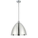 Ballston Dome Pendant shown in the Polished Chrome finish with a Polished Chrome shade