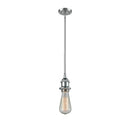 Bare Bulb Mini Pendant shown in the Polished Chrome finish