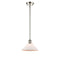 Orwell Mini Pendant shown in the Polished Nickel finish with a Matte White shade