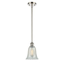 Hanover Mini Pendant shown in the Polished Nickel finish with a Mouchette shade