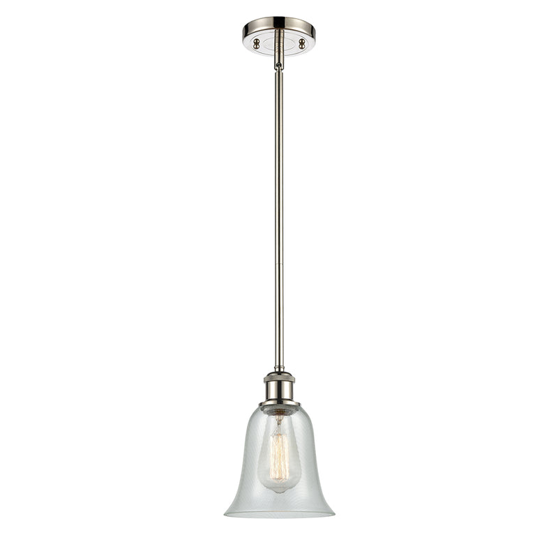 Hanover Mini Pendant shown in the Polished Nickel finish with a Fishnet shade