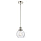 Waverly Mini Pendant shown in the Polished Nickel finish with a Clear shade