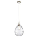 Waverly Mini Pendant shown in the Polished Nickel finish with a Clear shade