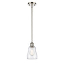 Ellery Mini Pendant shown in the Polished Nickel finish with a Clear shade