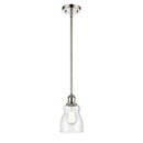 Ellery Mini Pendant shown in the Polished Nickel finish with a Seedy shade