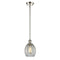 Eaton Mini Pendant shown in the Polished Nickel finish with a Clear shade