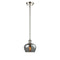 Fenton Mini Pendant shown in the Polished Nickel finish with a Plated Smoke shade