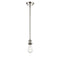 Bare Bulb Mini Pendant shown in the Polished Nickel finish