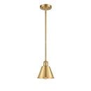 Smithfield Mini Pendant shown in the Satin Gold finish with a Satin Gold shade