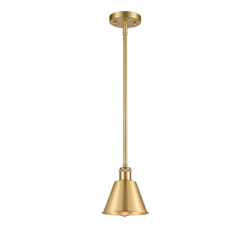 Smithfield Mini Pendant shown in the Satin Gold finish with a Satin Gold shade