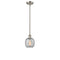 Belfast Mini Pendant shown in the Brushed Satin Nickel finish with a Seedy shade