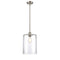 Cobbleskill Mini Pendant shown in the Brushed Satin Nickel finish with a Clear shade