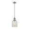 Caledonia Mini Pendant shown in the Brushed Satin Nickel finish with a Mouchette shade