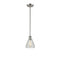 Conesus Mini Pendant shown in the Brushed Satin Nickel finish with a Clear Crackle shade