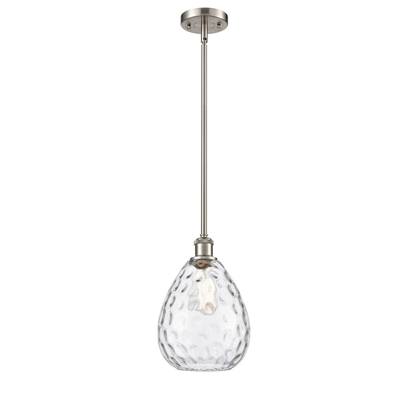 Waverly Mini Pendant shown in the Brushed Satin Nickel finish with a Clear shade