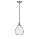 Waverly Mini Pendant shown in the Brushed Satin Nickel finish with a Clear shade