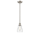 Ellery Mini Pendant shown in the Brushed Satin Nickel finish with a Seedy shade