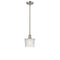 Niagra Mini Pendant shown in the Brushed Satin Nickel finish with a Clear shade