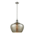 Fenton Mini Pendant shown in the Brushed Satin Nickel finish with a Mercury shade