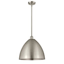 Ballston Dome Pendant shown in the Brushed Satin Nickel finish with a Brushed Satin Nickel shade