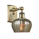 Fenton Sconce shown in the Antique Brass finish with a Mercury shade