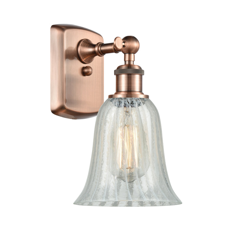 Hanover Sconce shown in the Antique Copper finish with a Mouchette shade