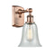 Hanover Sconce shown in the Antique Copper finish with a Fishnet shade