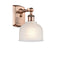 Dayton Sconce shown in the Antique Copper finish with a White shade