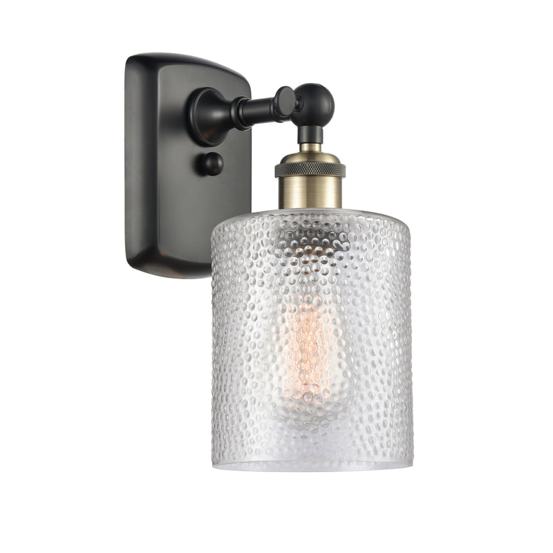 Cobbleskill Sconce shown in the Black Antique Brass finish with a Clear shade