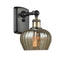 Fenton Sconce shown in the Black Antique Brass finish with a Mercury shade