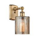 Cobbleskill Sconce shown in the Brushed Brass finish with a Mercury shade